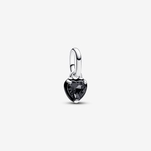 Pandora ME Black Chakra Heart Mini Dangle Charm Argintii | 0518374-BM